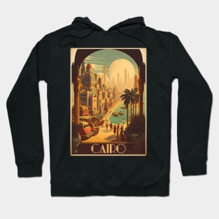 Cairo Egypt Streetscape Vintage Travel Art Poster Hoodie